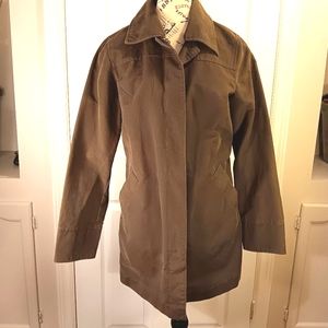 Columbia Utility Jacket Coat Button Down Minimalist Cotton Brown Women's Size S